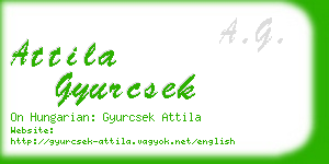 attila gyurcsek business card